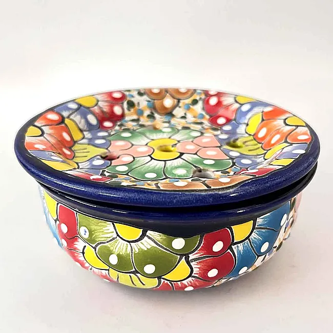 Porte savons coloré en céramique - décoration salle de bain