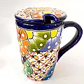 Tasse à thé colorée avec couvercle - Céramique
