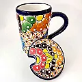 Tasse pour le thé avec son couvercle - Vaisselle céramique colorée