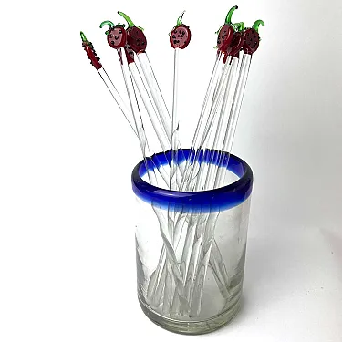 Agitateurs originaux en verre soufflé pour vos cocktails