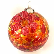 Boule déco en verre - Orange