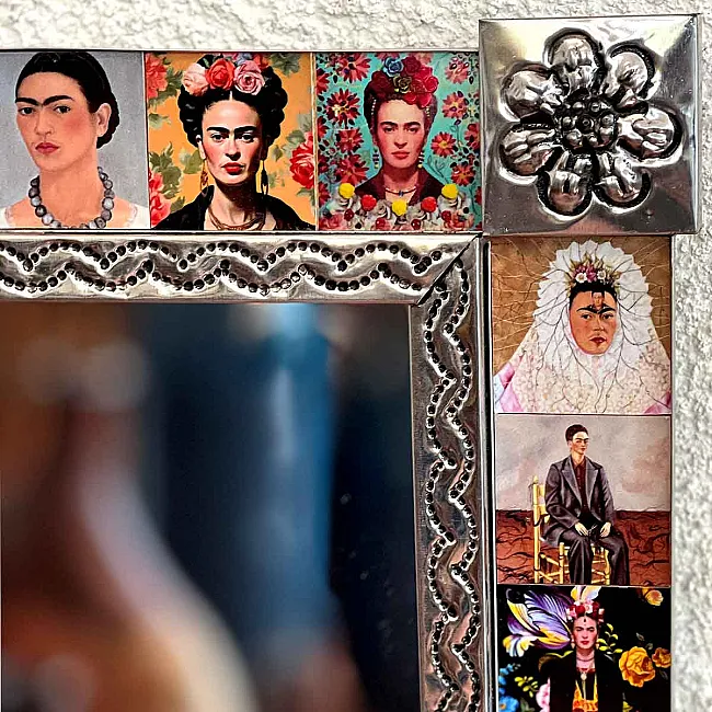 Miroir mural pour salle de bain - Frida Kahlo