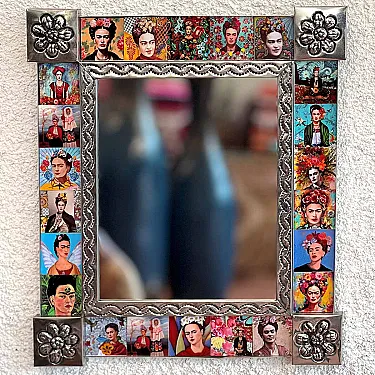Miroir Frida Kahlo - miroir décoration murale