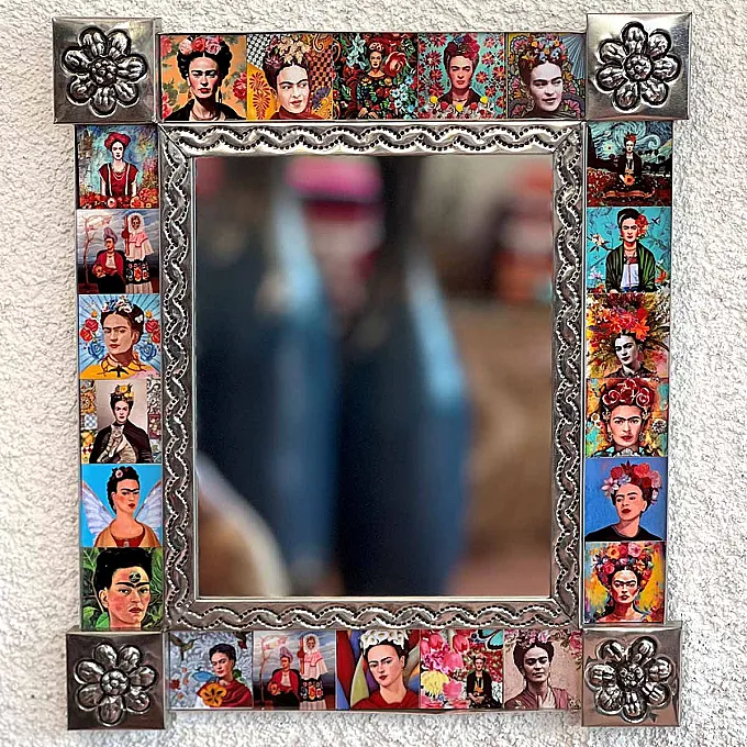 Miroir Frida Kahlo - miroir décoration murale