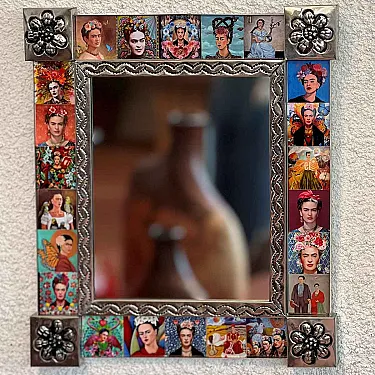 Miroir rectangulaire Frida Kahlo - Décoration murale