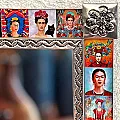 Miroir en métal rectangulaire pour deco murale - Frida Kahlo