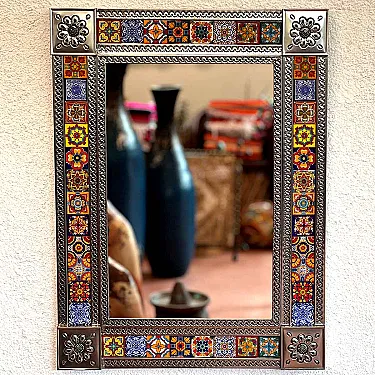Grand miroir rectangulaire - Décoration murale