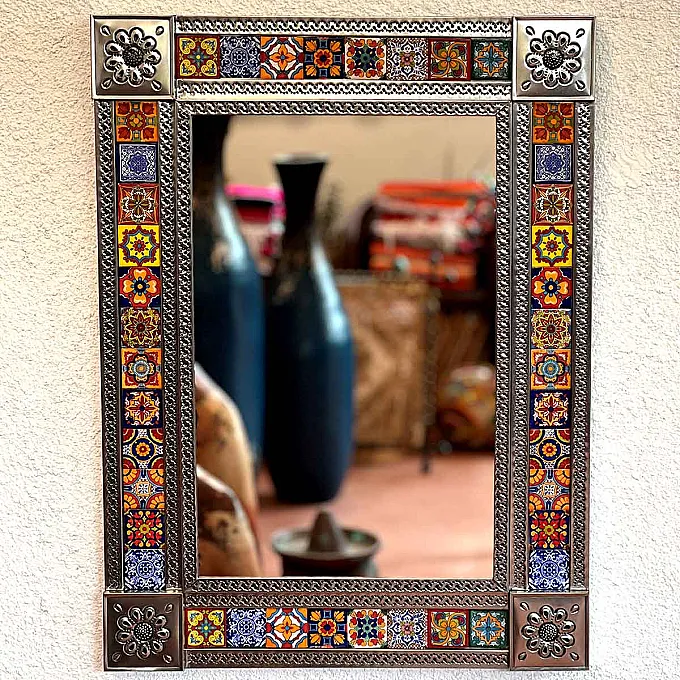 Grand miroir rectangulaire - Décoration murale