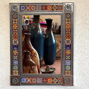 Miroir salle de bain - Artisanat mexicain