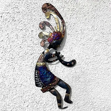 Kokopelli déco murale en métal