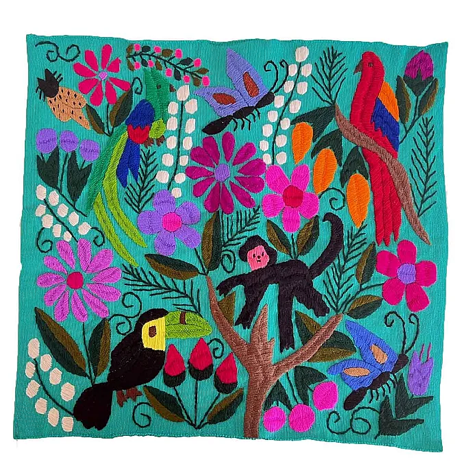 Housse coussin de canapé - Artisanat mexicain