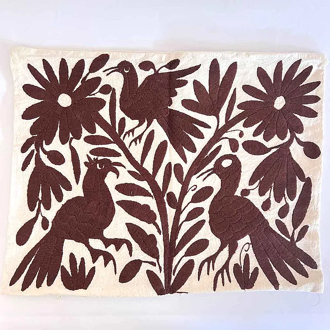 Housse de coussin rectangulaire - Artisanat mexicain