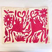 Housse de coussin brodée pour canapé