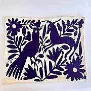 Housse de coussin brodée - Artisanat mexicain
