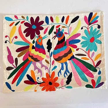 Housse de coussin rectangulaire colorée