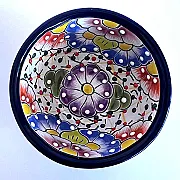 Petit bol de service en céramique - Artisanat mexicain