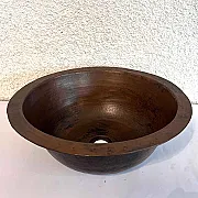 Vasque en cuivre martelé - A poser