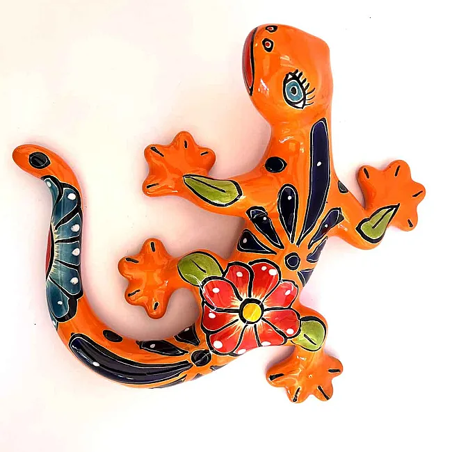 Salamandre colorée en céramique pour décorer vos murs