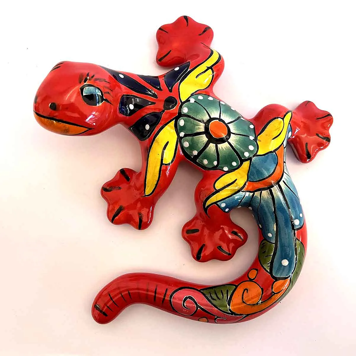 Salamandre en céramique colorée facile à poser