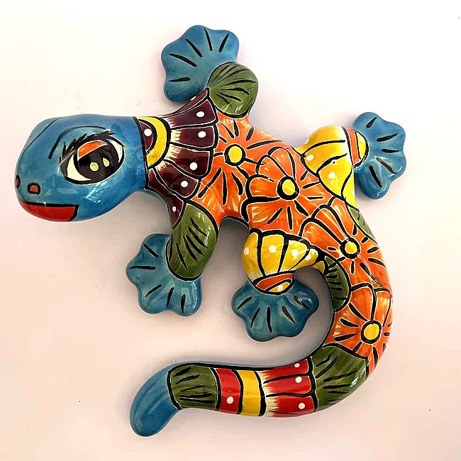 Salamandre en céramique colorée et originale