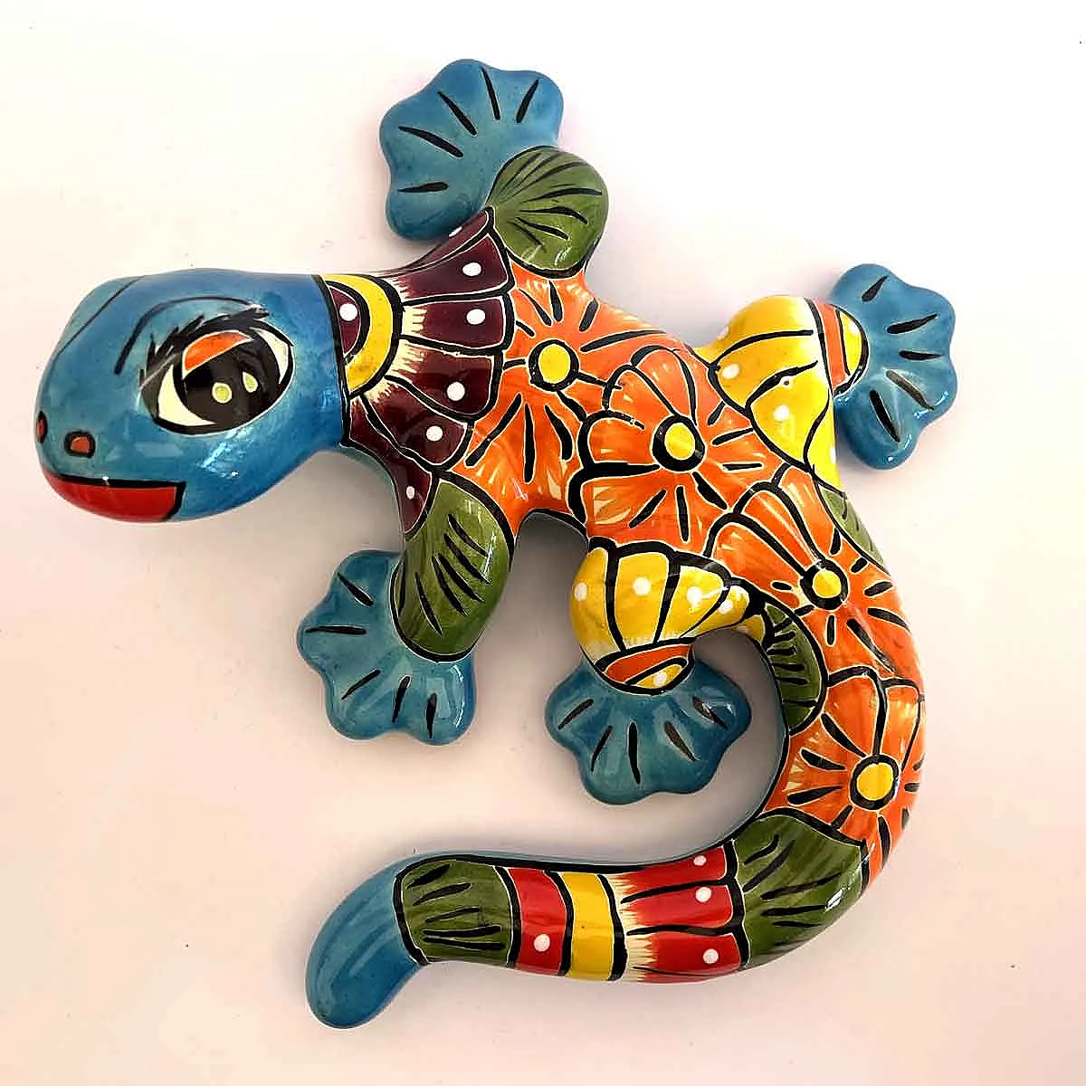 Salamandre en céramique colorée et originale