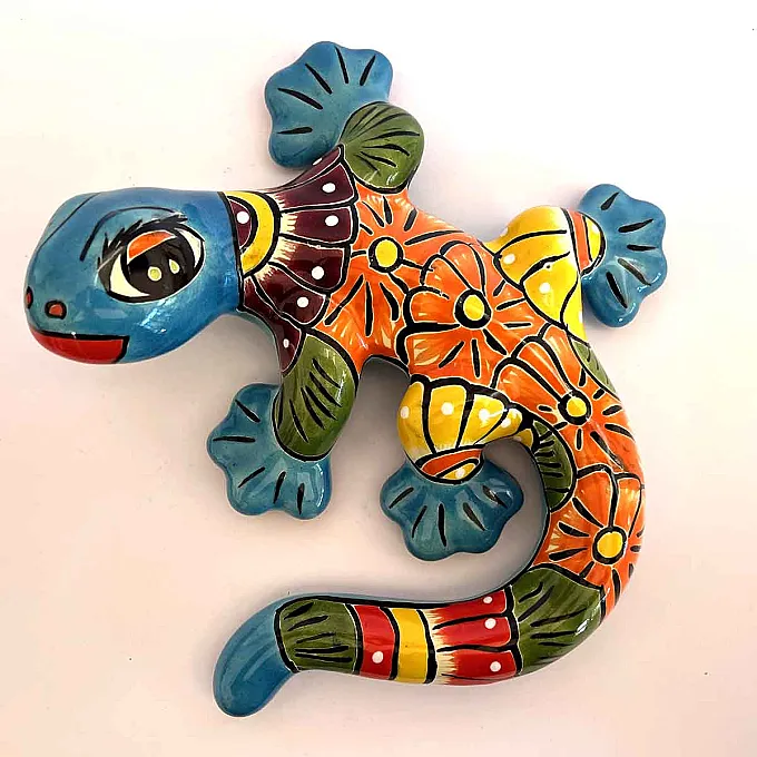 Salamandre en céramique colorée et originale