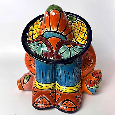 Déco statuette en céramique colorée