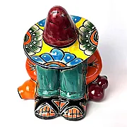 Décoration maison - Statuette mexicaine en céramique colorée