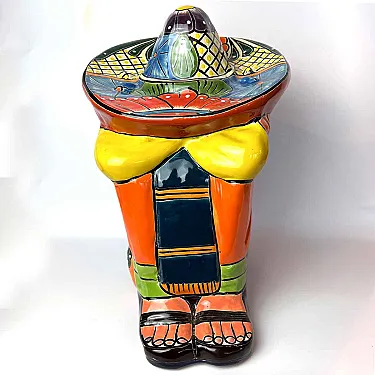 Statue colorée en céramique - Déco maison