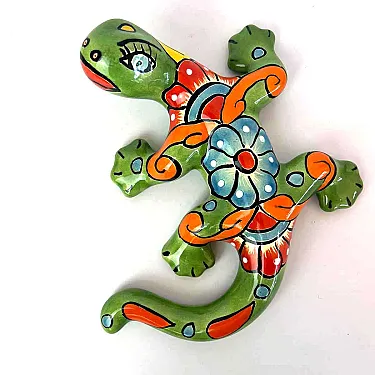 Salamandre céramique pour décoration murale