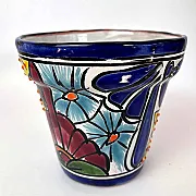 Petit pot de fleurs céramique colorée -  décoration jardin