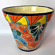Gros pot céramique coloré - Déco jardin