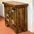 Petit meuble de rangement en pin - Production artisanale mexicaine