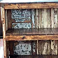 Meuble bar en pin unique - Artisanat mexicain
