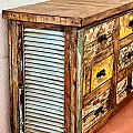 Grand meuble de rangement crédence avec 9 tiroirs