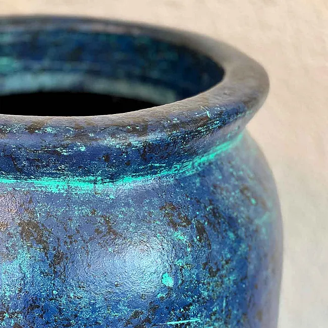 Poterie en terre cuite et en couleur déco intérieure