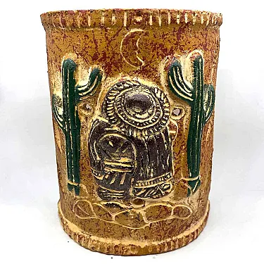 Applique terre cuite artisanat mexicain