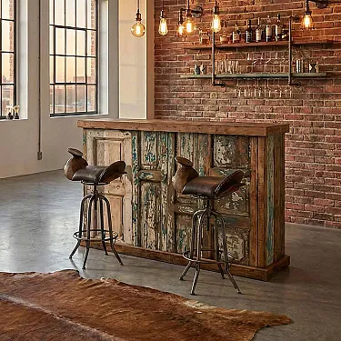 Grand meuble bar en pin - Artisanat mexicain
