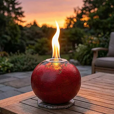 Cheminée de table - Lampe éthanol - ambiance