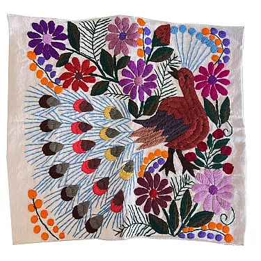 Housse coussin canapé - Coloré et brodé à la main