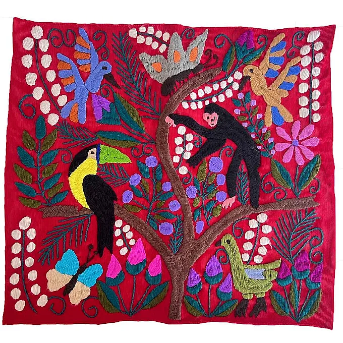 Housse de coussin - Coloré et brodé à la main