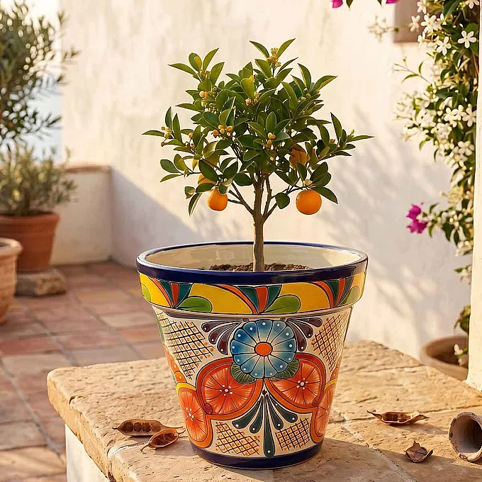 Pot céramique déco jardin - Non gélif