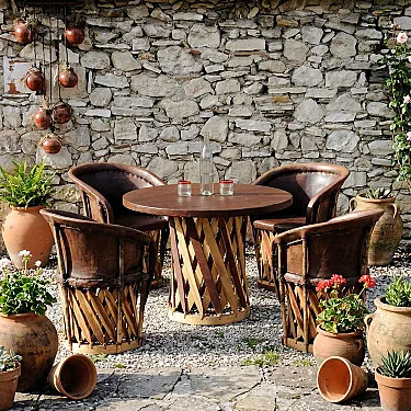 mobilier Equipal salon de jardin traditionnel mexicain