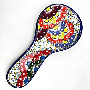 Repose cuillère en céramique coloré - cuisine