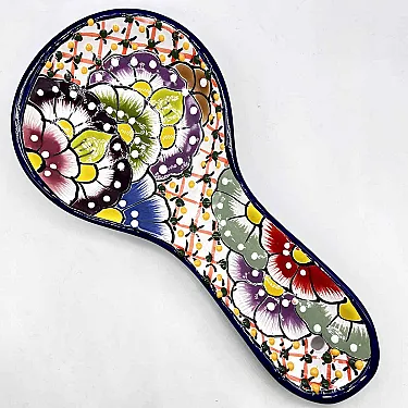 Repose cuillère en céramique pour cuisiner - vaisselle artisanale mexicaine