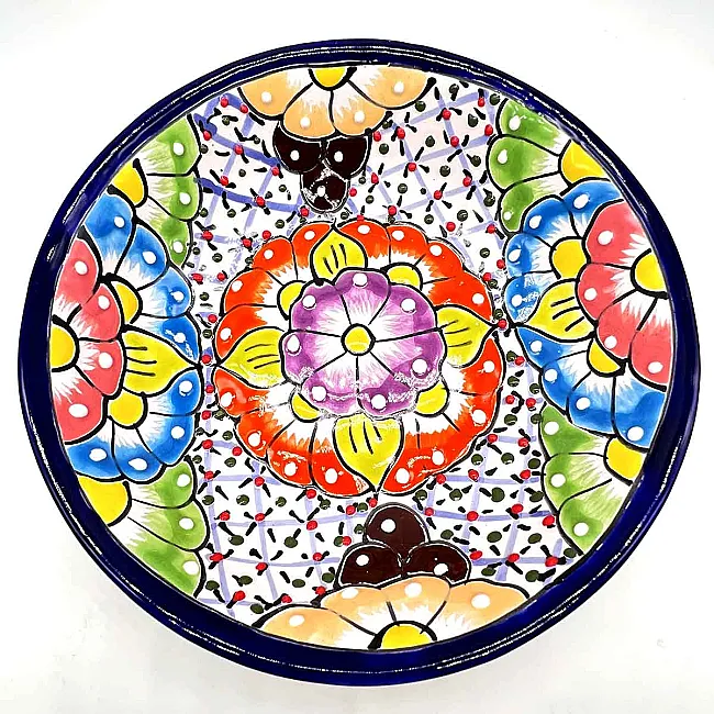 Plat apéro en céramique aux couleurs de l'été