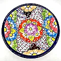 Plat apéro en céramique aux couleurs de l'été
