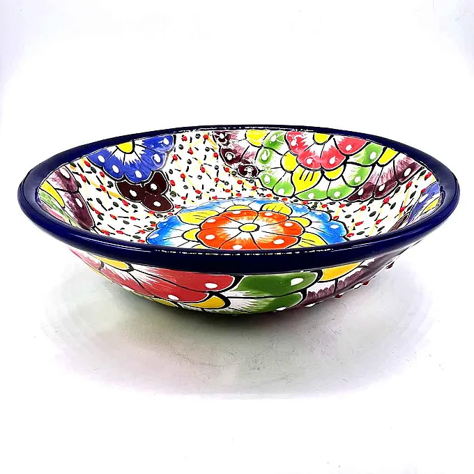 Plat en céramique pour présenter vos apéros - Vaisselle colorée artisanale