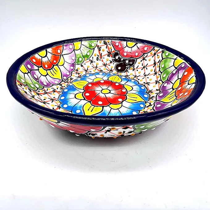 Plat apéro - Vaisselle artisanale colorée pour décoration de table