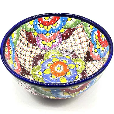 Grand saladier coloré en céramique